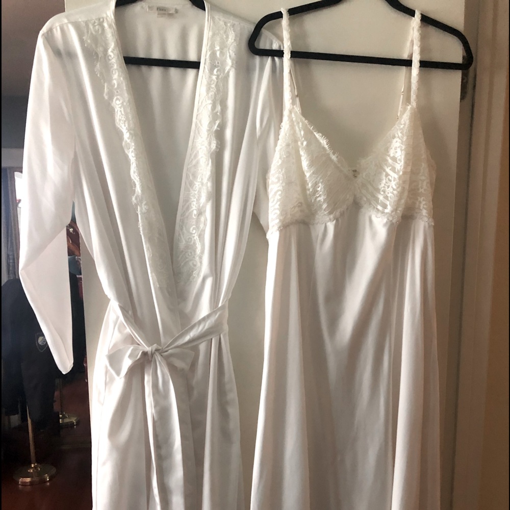 Satin Robe and Night Gown Set